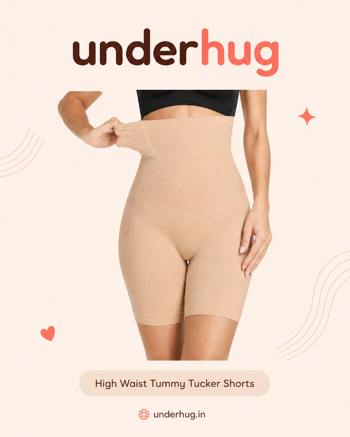 High Waist Tummy Tucker Shorts