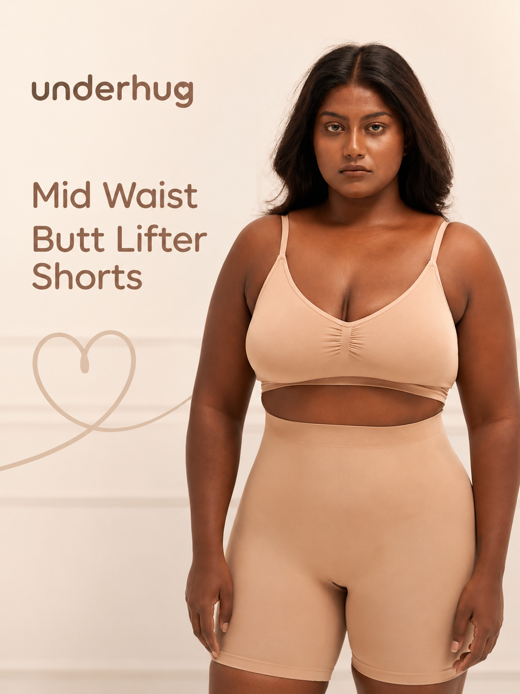 Mid Waist Butt Lifter Shorts